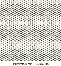 Monochrome Dashed Zigzag Stroke In Mottled Effect Textured Pattern