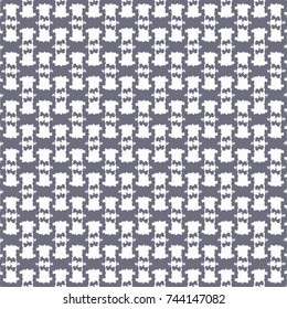 Monochrome decorative background with vertical elongated abstract shapes. Textile pattern. Vector design.