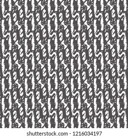 Monochrome decorative pattern with chain links. Textile print. Carpet texture. Vector illustration. 