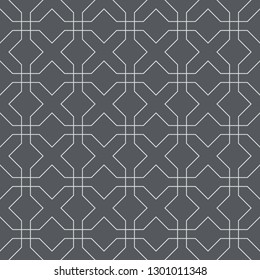 Monochrome design background square and X seamless pattern. Modern vector background. Vector illustration EPS.8 EPS.10