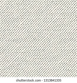 Monochrome Diagonal Pencil Stroke Dashed Textured Background. Seamless Pattern.