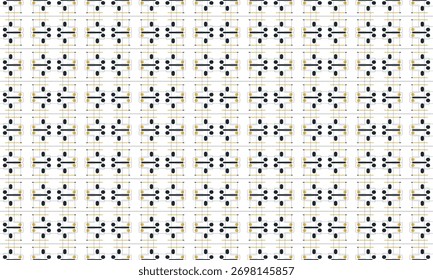 Monochrome Diamond Grid Geometric Pattern