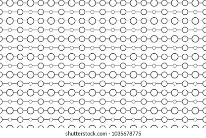 monochrome different size circles pattern. round shape halftone vector background.geometric wallpaper design for web and print