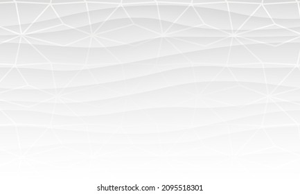 Monochrome Digital Vector Style Background. Gray Minimal Geometric Wave Design. Bright Cover Abstract Element Wallpaper. Pastel Simple Graphic Template Background.