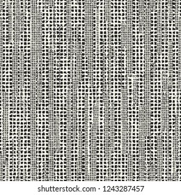 Monochrome Discrete Graphic Textured Distressed Background. Seamless Pattern.