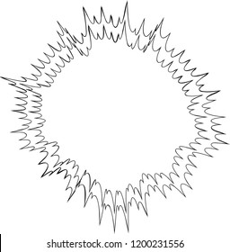 Monochrome Distorted explosion