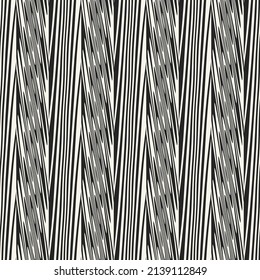 Monochrome Distorted Textured Herringbone Pattern 