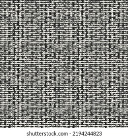 Monochrome Distressed Burlap Textured Pattern
