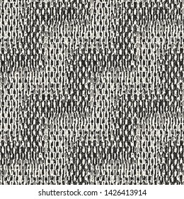 Monochrome Distressed Canvas Effect Subtle Zigzag Textured Background. Seamless Pattern.