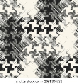 Classical houndstooth pattern big Royalty Free Vector Image