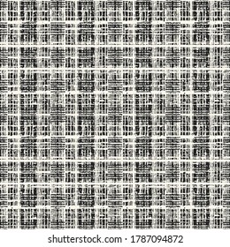 Fondo Revisado Con Textura De Tinta De Tinta Monocromo Con Distancia. Patrón sin inconvenientes.