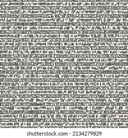 Monochrome Distressed Canvas Textured Pattern
