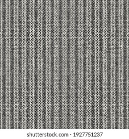 Patrón sin soldadura monocromo de tela alterada texturado a rayas