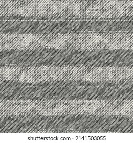 Monochrome Distressed Canvas Textured Striped Pattern