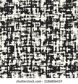 Monochrome Distressed Cloth Textured Pattern