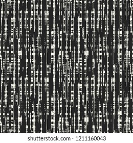 Monochrome Distressed Complexity Textured Background. Seamless Pattern.