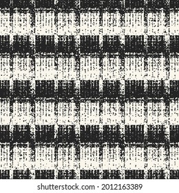 Monochrome Distressed Grain Textured Broken Striped Pattern