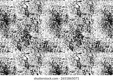 Textura grunge angustiada monocromática com manchas pretas e brancas.
