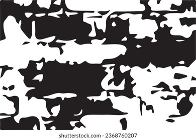 fondo ondulado en color negro y blanco con manchas oscuras, arañazos y líneas. Ilustración abstracta