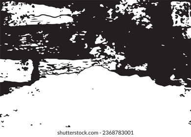 monochrome Distressed grungy background in black and white texture with dark spots, scratches and lines. Abstract illustration