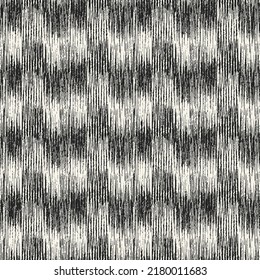 Patrón de Ikat texturizado monocromo con problemas