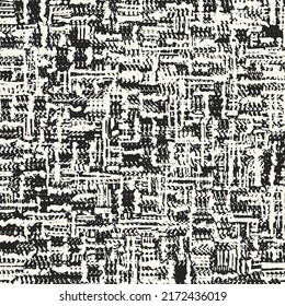Patrón de trazo de trabajo en relieve monocromo