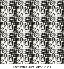 Monochrome Distressed Knit Textured Pattern