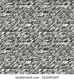 Monochrome Distressed Knit Textured Pattern