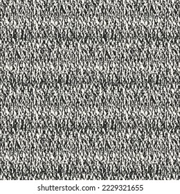 Monochrome Distressed Knit Textured Pattern
