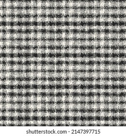 Monochrome Distressed Knit Textured Striped Pattern