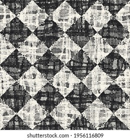 Efecto de lienzo alterado monocromo con textura Patrón transparente marcado