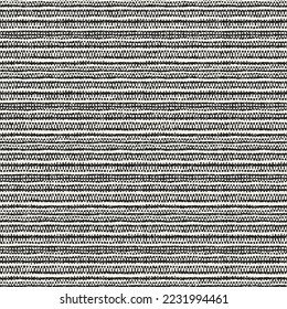 Monochrome Distressed Mesh Textured Irregularly Striped Pattern