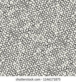Monochrome Distressed Mesh Textured Pattern