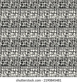 Monochrome Distressed Mesh Textured Pattern