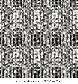 Monochrome Distressed Mesh Textured Pattern