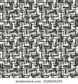 Monochrome Distressed Mesh Textured Pattern