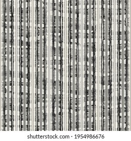 Monochrome Distressed Mesh Textured Striped Pattern