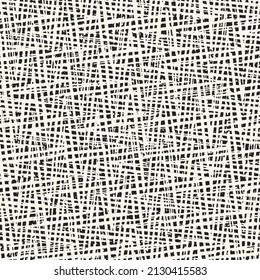 Monochrome Distressed Mesh Textured Zigzag Pattern