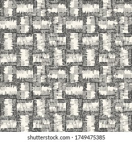 Monochrome Distressed Subtle Tile Check Pattern