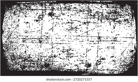 Una textura monocromática afligida con motas dispersas y arañazos lineales irregulares sobre un fondo blanco, creando una estética grunge perfecta para agregar una sensación vintage o meteorológica a