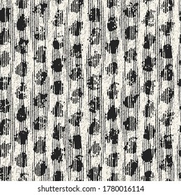 Monochrome Distressed Textured Spotty Pattern