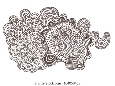 Monochrome-Doodkarte
