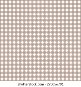 Monochrome dot pattern, simple, seamless vector background.