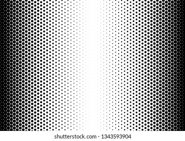 Monochrome Dots Background. Abstract Fade Backdrop. Gradient Overlay. Vintage Texture. Vector illustration