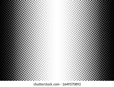 Monochrome Dots Background. Black and White Modern Texture. Pop-art Distressed Backdrop. Halftone Pattern. Vector illustration