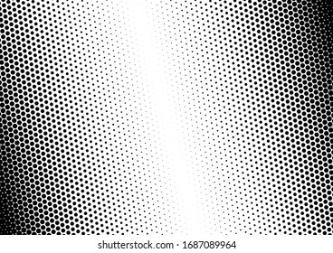 Fondo de puntos monocromos. Fondo falso. Superposición en blanco y negro. Textura pop-art. Ilustración del vector