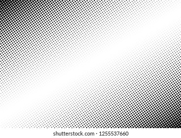Monochrome Dots Background. Fade Black and White Backdrop. Abstract Pattern. Halftone Texture. Vector illustration