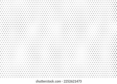 Monochrome Dots Background. Fade Texture. Vintage Pop-art Backdrop. Grunge Black and White Overlay. Vector illustration.