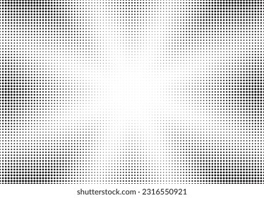Fondo de puntos monocromos. Textura falsa. Fondo de arte pop vintage. Sobreposición negra y blanca. Ilustración del vector