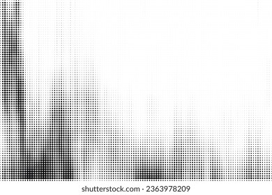 Fondo de puntos monocromos. Textura falsa. Fondo de arte pop vintage. Sobreposición negra y blanca. Ilustración del vector